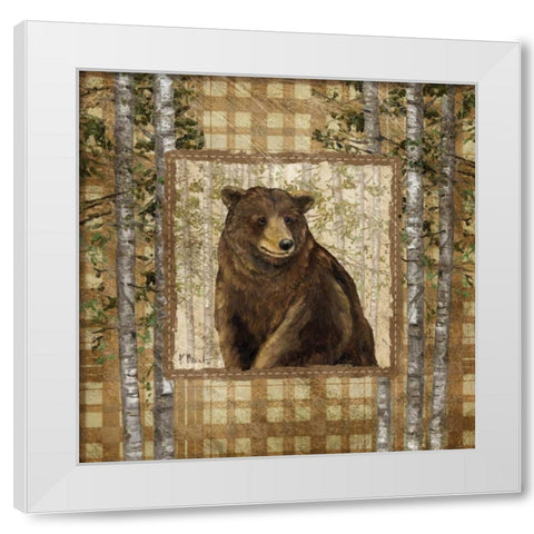 Lodge Portrait II White Modern Wood Framed Art Print by Brent, Paul