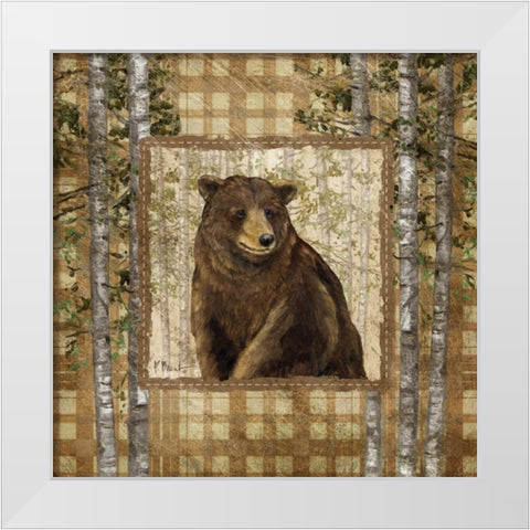 Lodge Portrait II White Modern Wood Framed Art Print by Brent, Paul