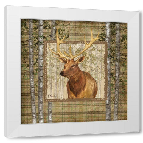 Lodge Portrait III White Modern Wood Framed Art Print by Brent, Paul