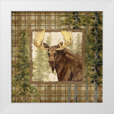 Lodge Portrait IV White Modern Wood Framed Art Print by Brent, Paul