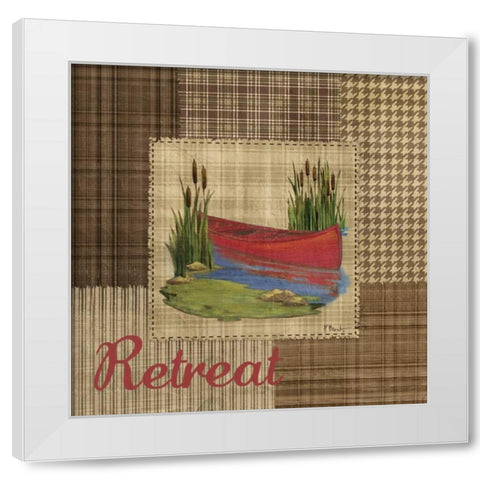 Leisure Lake I White Modern Wood Framed Art Print by Brent, Paul