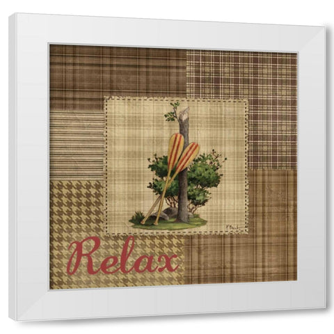 Leisure Lake II White Modern Wood Framed Art Print by Brent, Paul