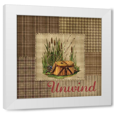 Leisure Lake III White Modern Wood Framed Art Print by Brent, Paul
