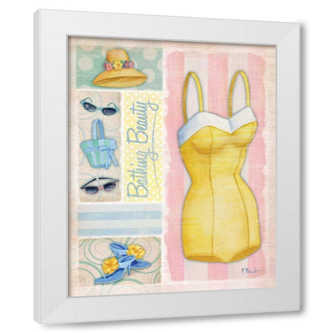 Glamour Girl II White Modern Wood Framed Art Print by Brent, Paul