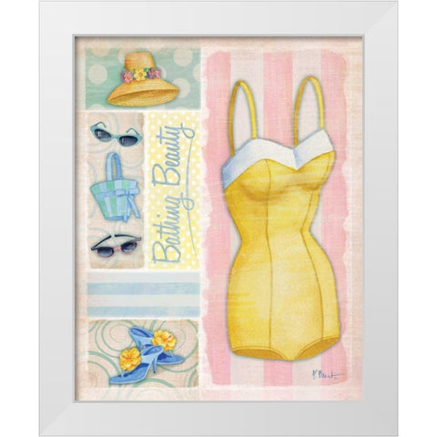 Glamour Girl II White Modern Wood Framed Art Print by Brent, Paul