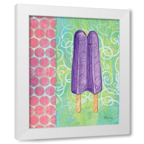 Frozen Delight III White Modern Wood Framed Art Print by Brent, Paul