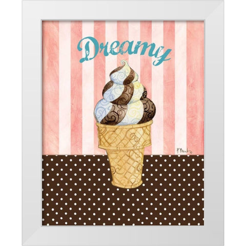 Ice Cream Shoppe II White Modern Wood Framed Art Print by Brent, Paul