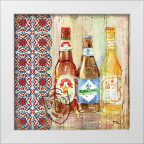 Bellevue Beer I White Modern Wood Framed Art Print by Brent, Paul