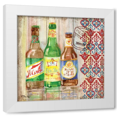 Bellevue Beer II White Modern Wood Framed Art Print by Brent, Paul