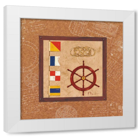 Newport II White Modern Wood Framed Art Print by Brent, Paul