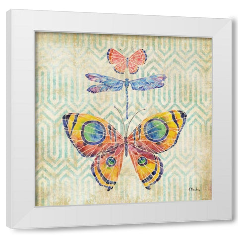 Enchanting Wings I White Modern Wood Framed Art Print by Brent, Paul