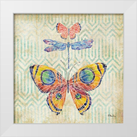 Enchanting Wings I White Modern Wood Framed Art Print by Brent, Paul