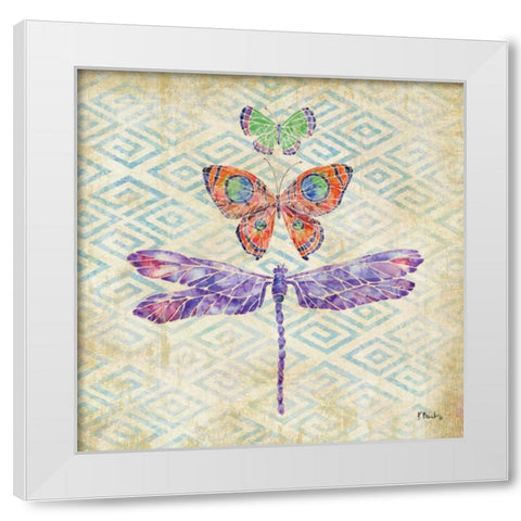 Enchanting Wings II White Modern Wood Framed Art Print by Brent, Paul
