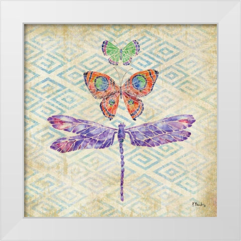 Enchanting Wings II White Modern Wood Framed Art Print by Brent, Paul