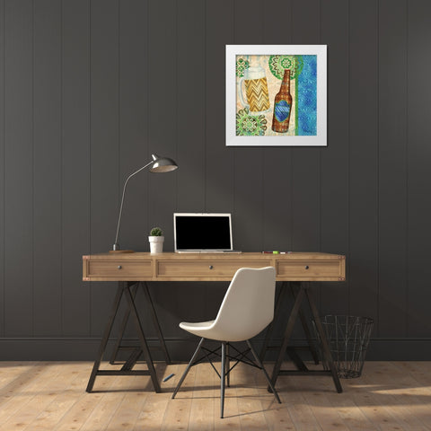Bright Brew I White Modern Wood Framed Art Print by Brent, Paul