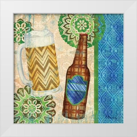 Bright Brew I White Modern Wood Framed Art Print by Brent, Paul