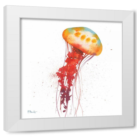 Deep Sea Jellies II White Modern Wood Framed Art Print by Brent, Paul