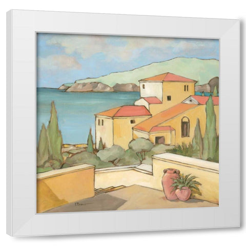Torrino II White Modern Wood Framed Art Print by Brent, Paul
