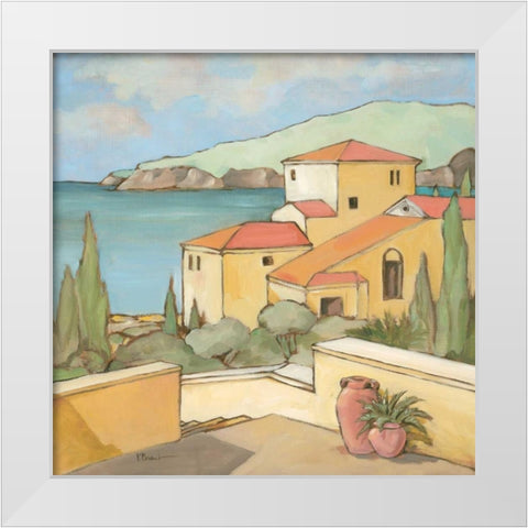 Torrino II White Modern Wood Framed Art Print by Brent, Paul