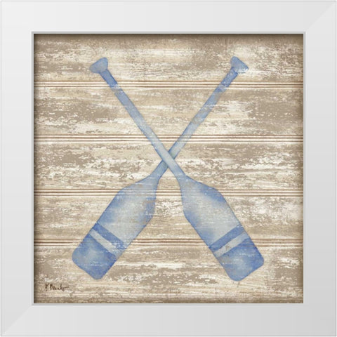 Providence IV White Modern Wood Framed Art Print by Brent, Paul