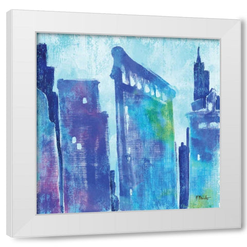 Manhattan IV White Modern Wood Framed Art Print by Brent, Paul