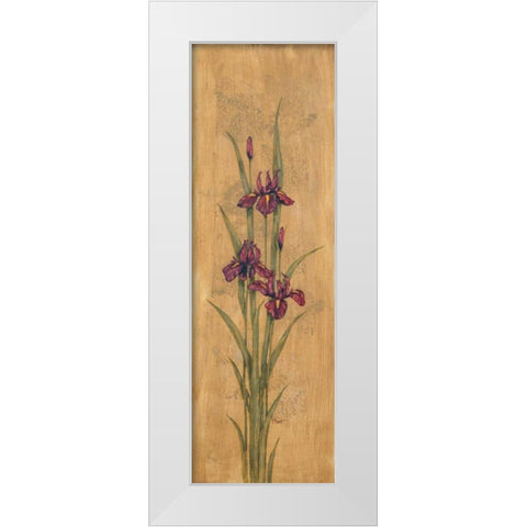 Iris of Delos I White Modern Wood Framed Art Print by Brent, Paul