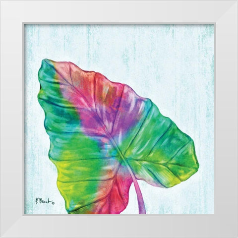 Prism Palm III White Modern Wood Framed Art Print by Brent, Paul
