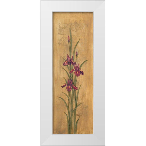 Iris of Delos II White Modern Wood Framed Art Print by Brent, Paul