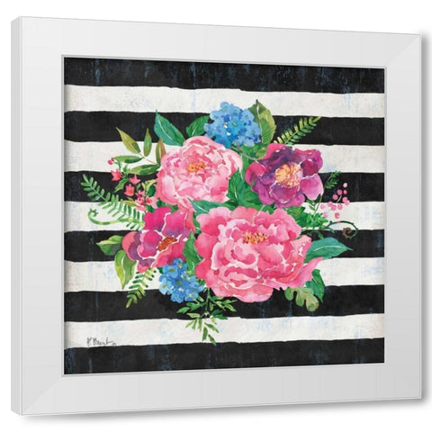 Juliette Bouquet I White Modern Wood Framed Art Print by Brent, Paul