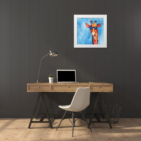 Sunny Farm II White Modern Wood Framed Art Print by Brent, Paul