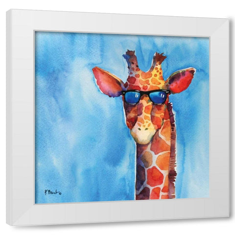 Sunny Farm II White Modern Wood Framed Art Print by Brent, Paul