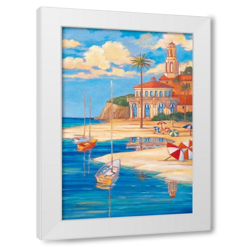 Beach Club II White Modern Wood Framed Art Print by Brent, Paul