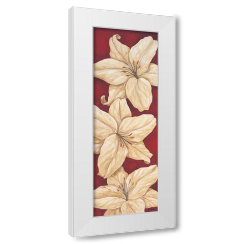 Bella Grande Lilies White Modern Wood Framed Art Print by Brent, Paul