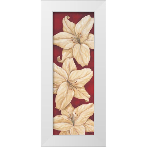 Bella Grande Lilies White Modern Wood Framed Art Print by Brent, Paul