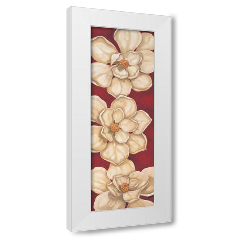 Bella Grande Magnolias White Modern Wood Framed Art Print by Brent, Paul