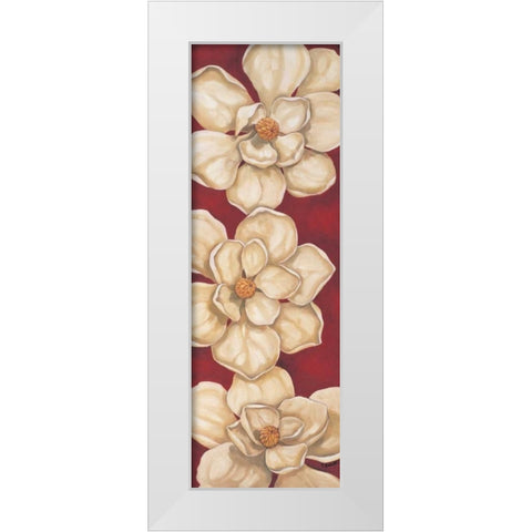 Bella Grande Magnolias White Modern Wood Framed Art Print by Brent, Paul