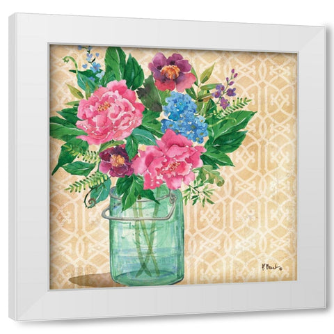 Juliette Vase I White Modern Wood Framed Art Print by Brent, Paul