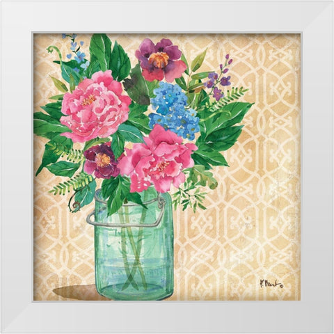 Juliette Vase I White Modern Wood Framed Art Print by Brent, Paul