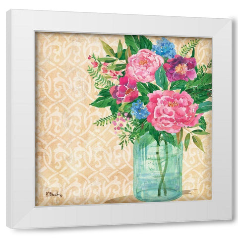 Juliette Vase II White Modern Wood Framed Art Print by Brent, Paul