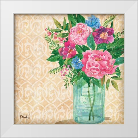 Juliette Vase II White Modern Wood Framed Art Print by Brent, Paul