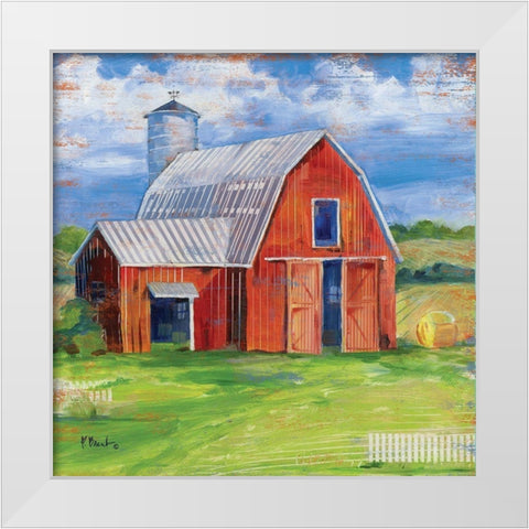 Homeland Barn I White Modern Wood Framed Art Print by Brent, Paul