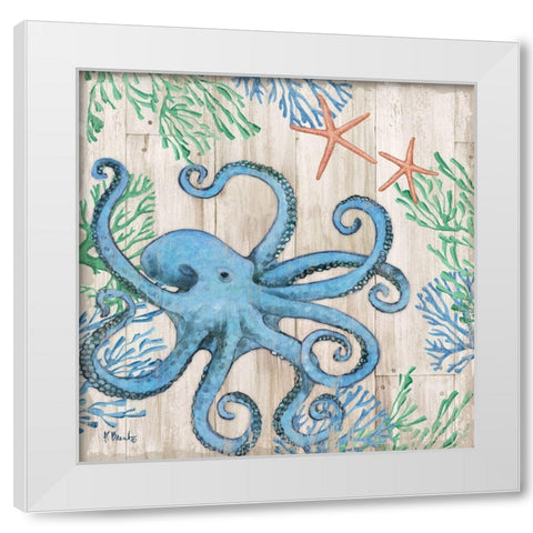 Clearwater Sealife I White Modern Wood Framed Art Print by Brent, Paul