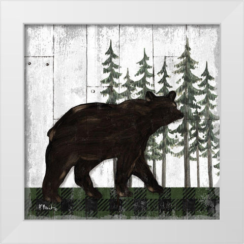 Wildwood Lodge I White Modern Wood Framed Art Print by Brent, Paul