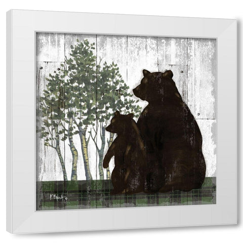 Wildwood Lodge IV White Modern Wood Framed Art Print by Brent, Paul