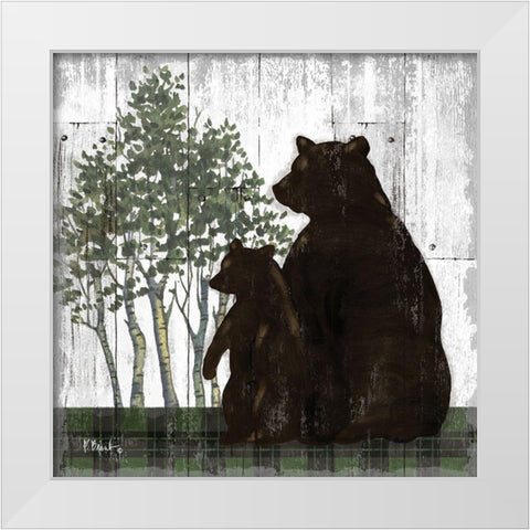 Wildwood Lodge IV White Modern Wood Framed Art Print by Brent, Paul