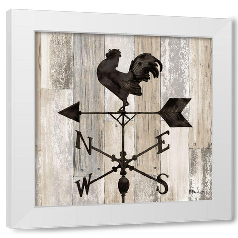 Wrought Iron Vanes II White Modern Wood Framed Art Print by Brent, Paul