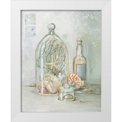 Amenities I White Modern Wood Framed Art Print by Brent, Paul