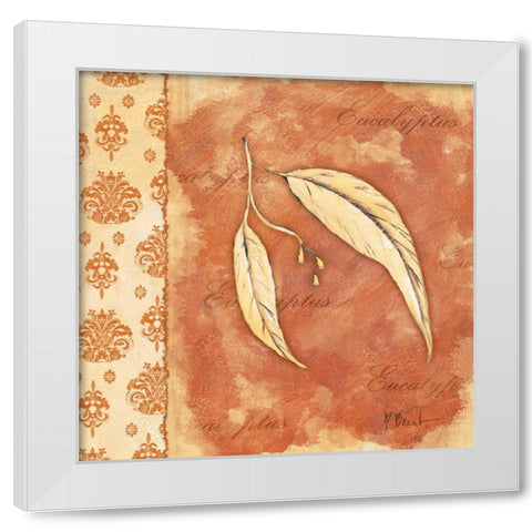 Leaf Oasis I White Modern Wood Framed Art Print by Brent, Paul
