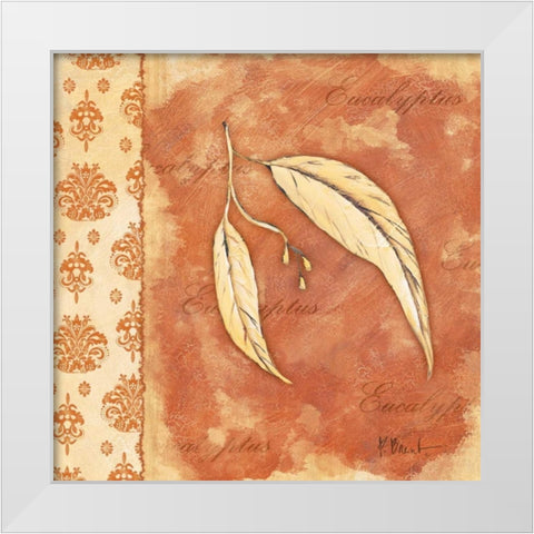 Leaf Oasis I White Modern Wood Framed Art Print by Brent, Paul