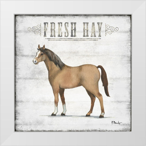 Farmhouse Fresh II White Modern Wood Framed Art Print by Brent, Paul